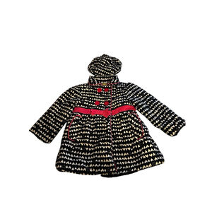 Penelope Mack size 4T Buffalo plaid coat and hat